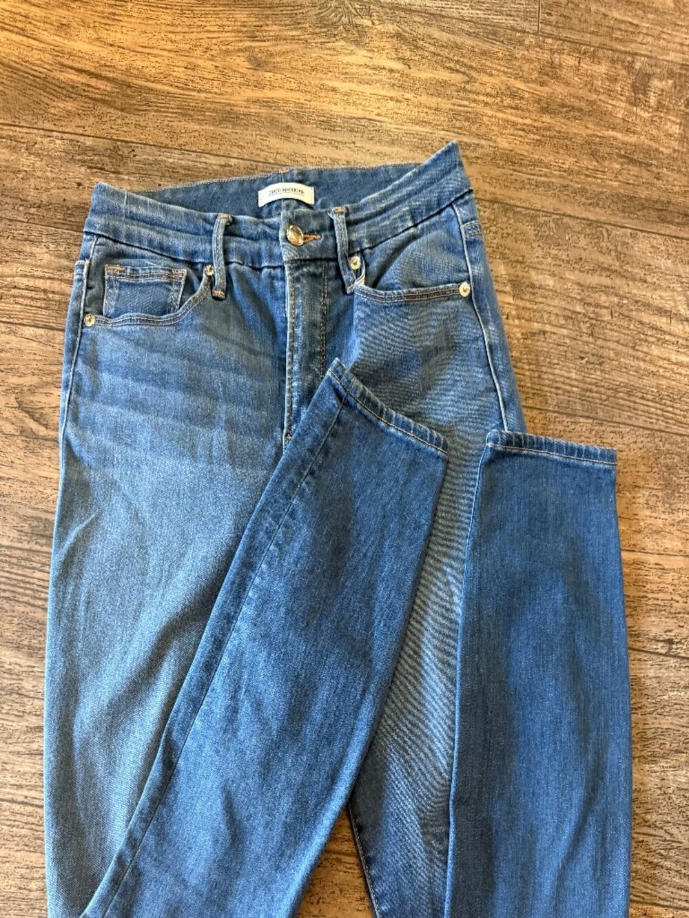 Distressed Good American Skinny Jeans